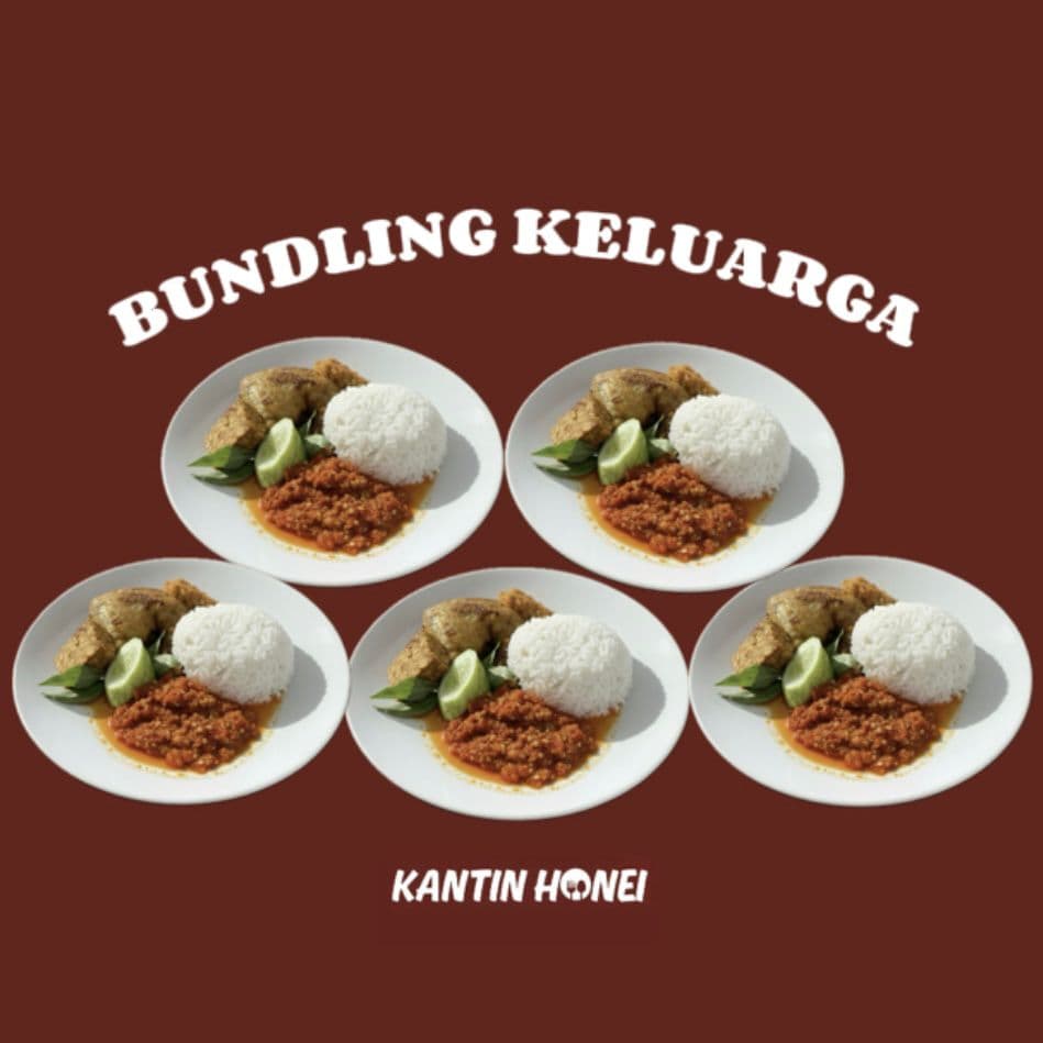 Bundling Keluarga - Kantin Honei ayam sambal bawang BSD, menu Serpong Tangerang Selatan